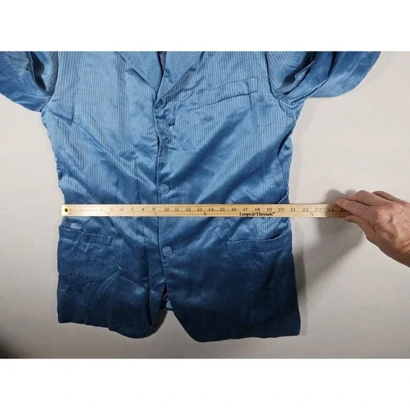 Vintage Gianni Versace Blue Corduroy Suit Jacket Size 52 Made In Italy
